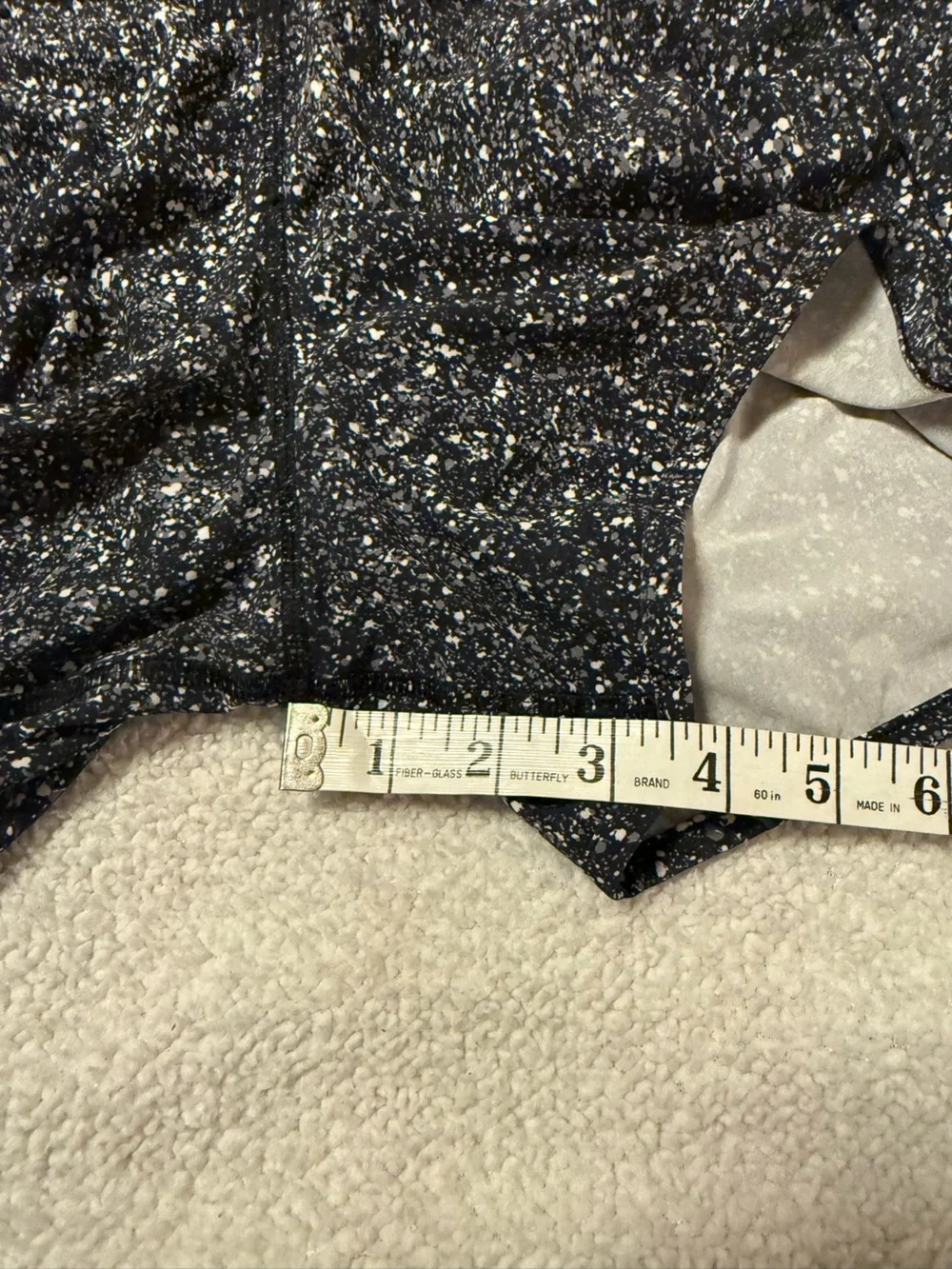 Lululemon Run Times Shorts Mini Splatter White Black 4